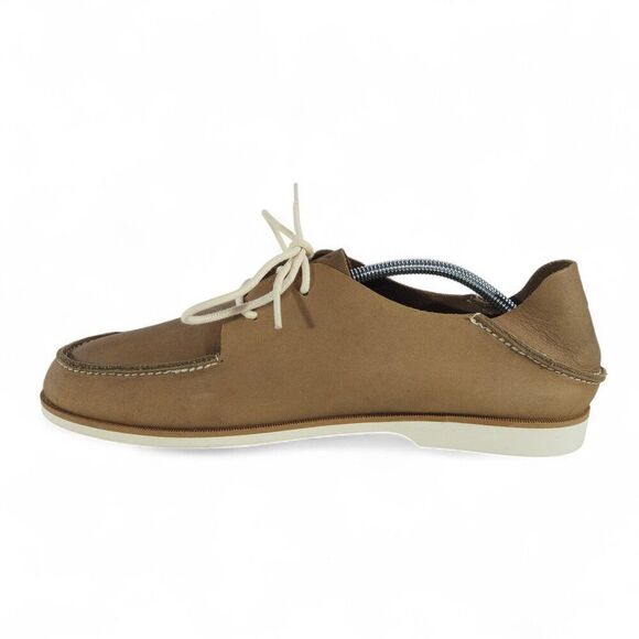 OluKai Holokai Moc Toe Leather Casual Loafers Men\'s 8.5 Tan‎ main image 4
